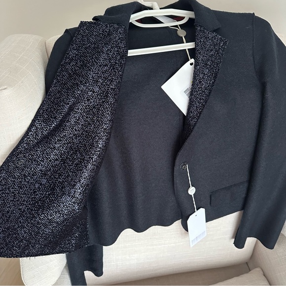 Cropped Blazer Pure Virgin Wool, NWT - Picture 4 of 11